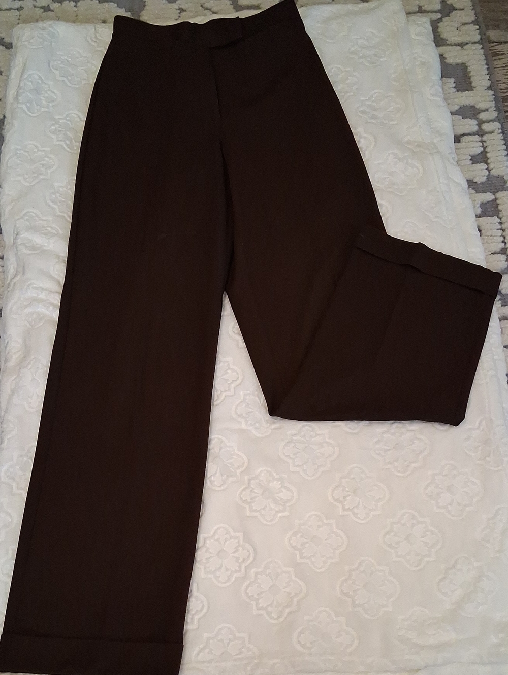 Liz Claiborne Brown Stretch Waistband Trousers